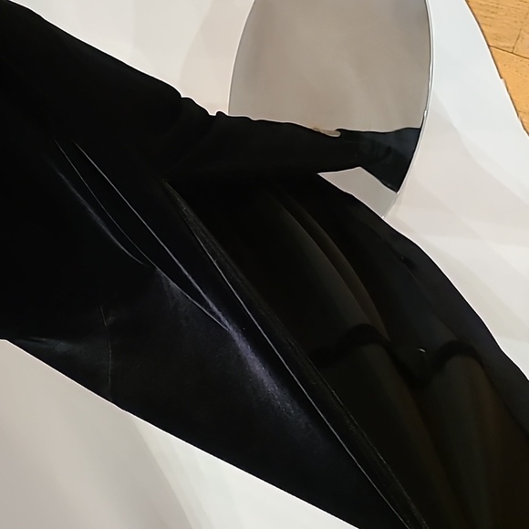 Laundry by Shelli Segal/ Compliance Alliance 1995 black velvet long dress Size S - Picture 5 of 8